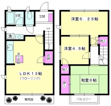 サンヒルズ藤沢7号棟の物件間取画像